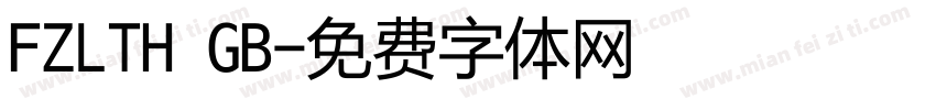 FZLTH GB字体转换